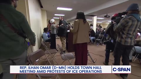 Ilhan Omar Sprayed by man with liquid substance - Refused to get checked out