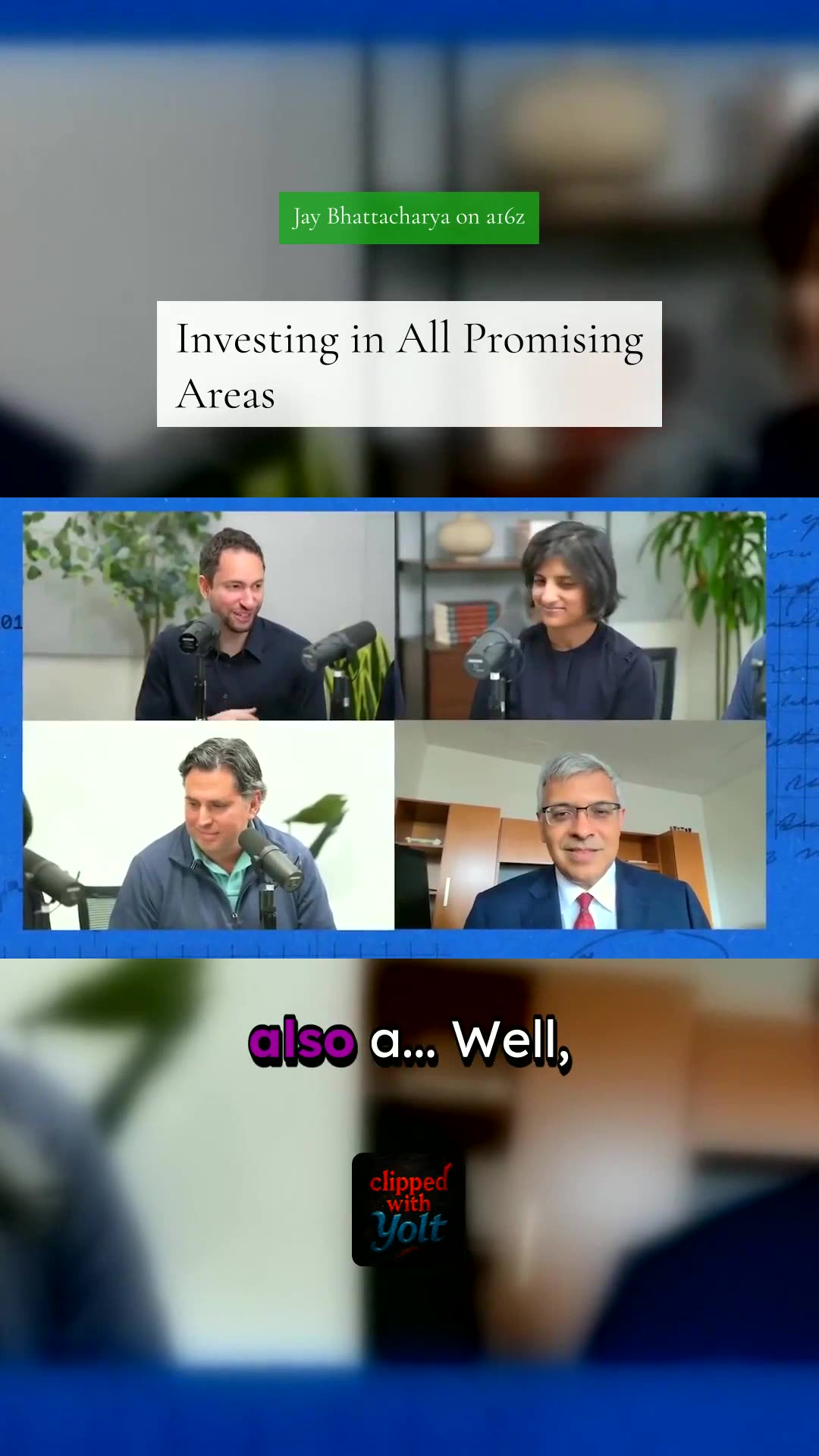 Investing in All Promising Fields - Jay Bhattacharya on a16z