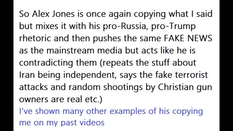 Alex Jones copying again