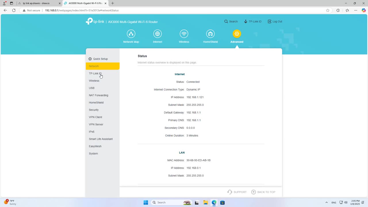 how to connect HDD to TP-Link in Access Point mode