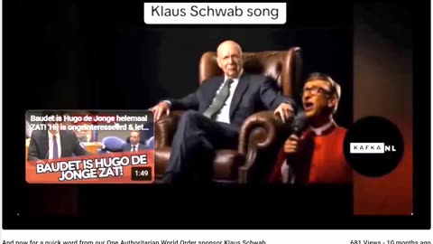 And now for a word from our New World Order sponsor Klaus Schwab....