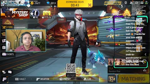RANK PUSH TO GRANDMASTER 👑 V Badge Lobby | Free Fire LIVE