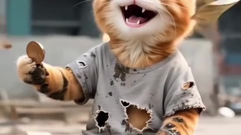 🚂🐱 "Fat Orange’s Life in the Steam Age | 2K Funny Cat Animation"