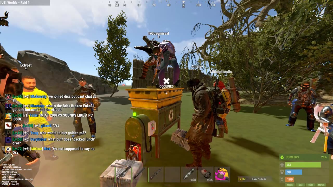 Apparently we got some dupers on Brit's PVE servers - Rust