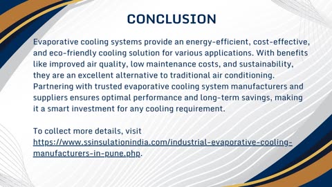 Evaporative Cooling System Manufacturers and suppliers