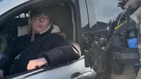 Border Patrol agents warn two women in separate SUVs to stop trailing them