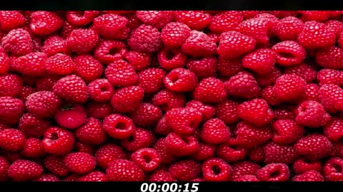 Strawberry puzzle: There's a strawberry hidden among the raspberry, you can find it?