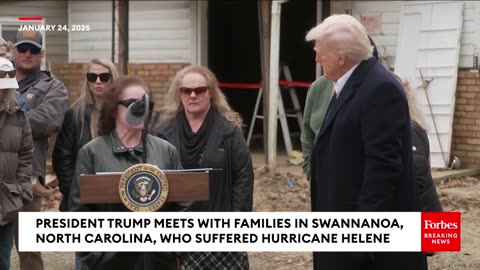 President Trump & Melania Met with NC Hurricane Helene Victims