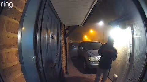 A DANGEROUS MIGRANT wandering the streets of Crawley checking doors to see
