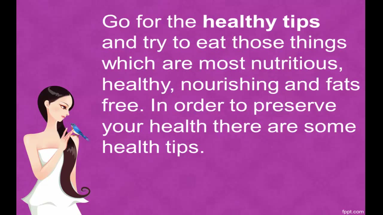 Health tips for a healthy life style | Health and Fitness