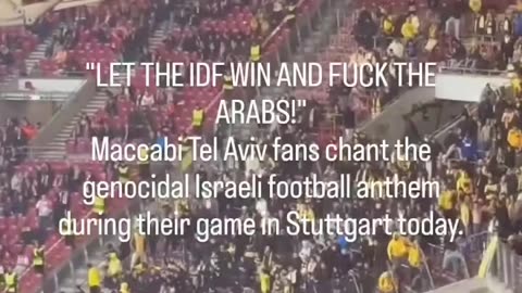 "LET THE IDF WIN AND FUCK THE ARABS!"