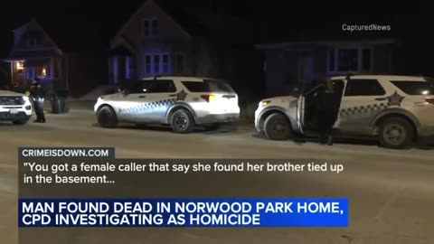 A 63-year-old man was found dead and tied up with duct tape and a cord in his
