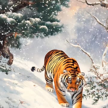 Stunning Tiger In The Snow