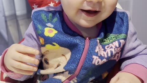 Baby Kayla Eating Dinner With a Cold 🤧🍽️