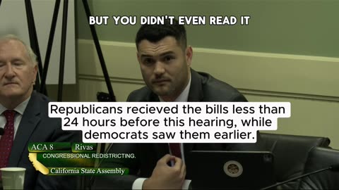 California Legislature Refusing To Debate Bills- Prop 50 Truth