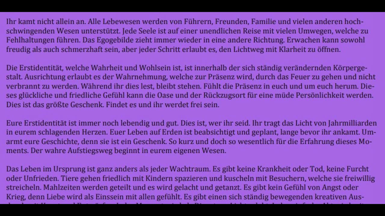 SolayasErkenntnisse - Bewusstsein - Botschaften - Erstidentität