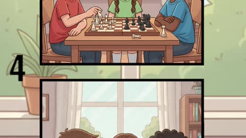 Kids Playing Chess Together ♟️😊