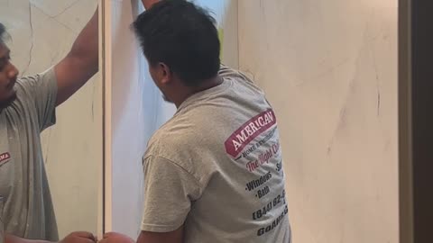 Affordable Bathroom Remodel Matches the Wall Perfectly