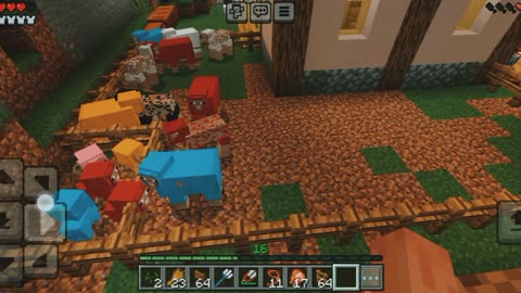 Goat farm in Minecraft Game
