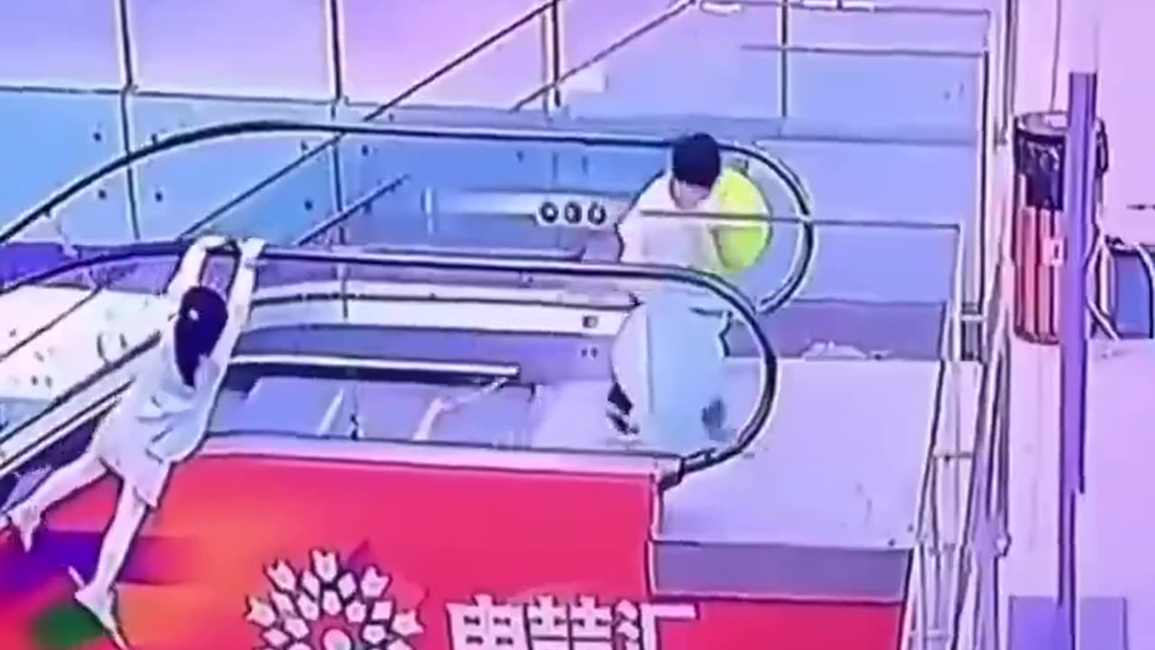 The calmness of the guy who helps her; I would be desperate.