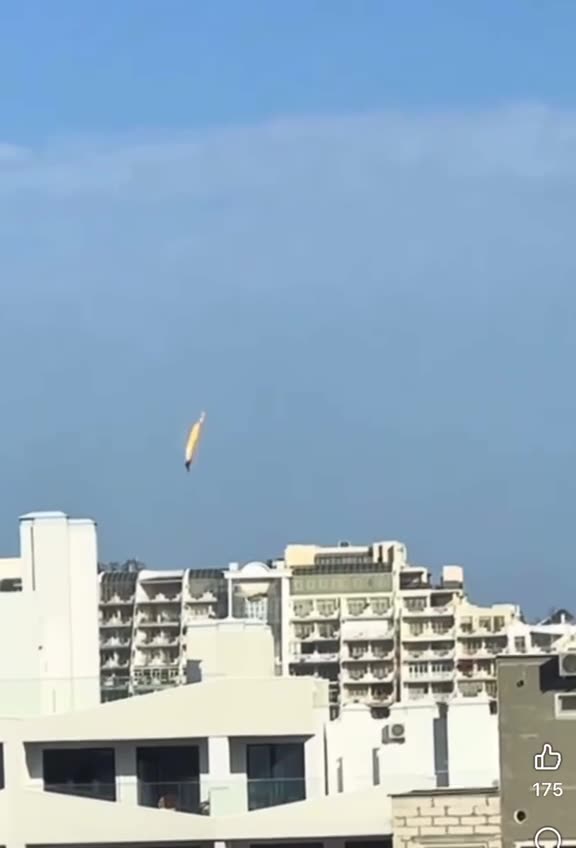 Odesa, a downed "Shahed" falls.