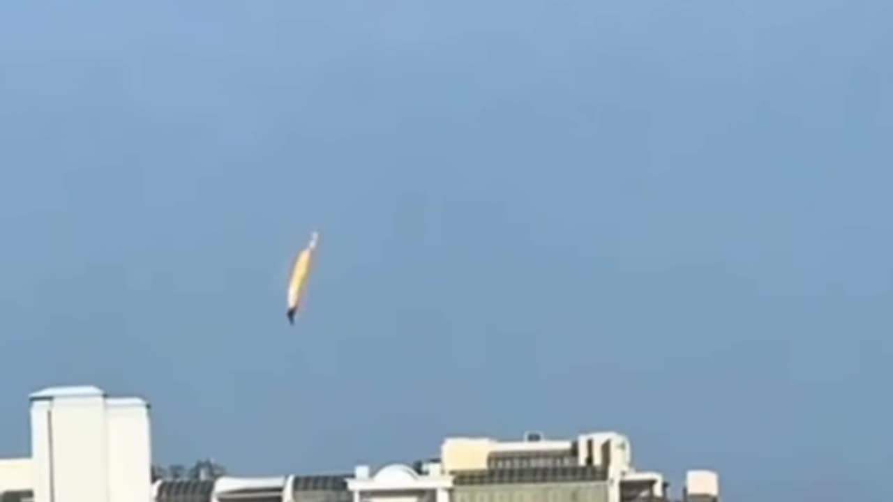 Odesa, a downed "Shahed" falls.