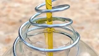 Recycling a light bulb into a DIY camping oil lamp ♻️💡