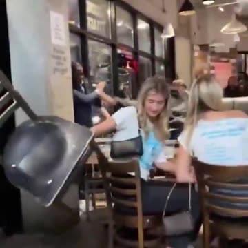 The two white women wanted to spend a special evening with food and wine but they chose