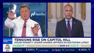 CNBC Host Tells Hakeem Jeffries His Side Set 'Bad Precedent' By Shutting Gov't Down