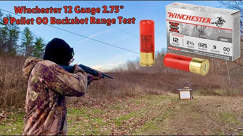 Winchester 12 Gauge 9 Pellet 00 Buck Range Test (Made In France Variant)