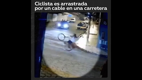 Ciclista es arrastrada varios metros en accidente vial en Sao Paulo