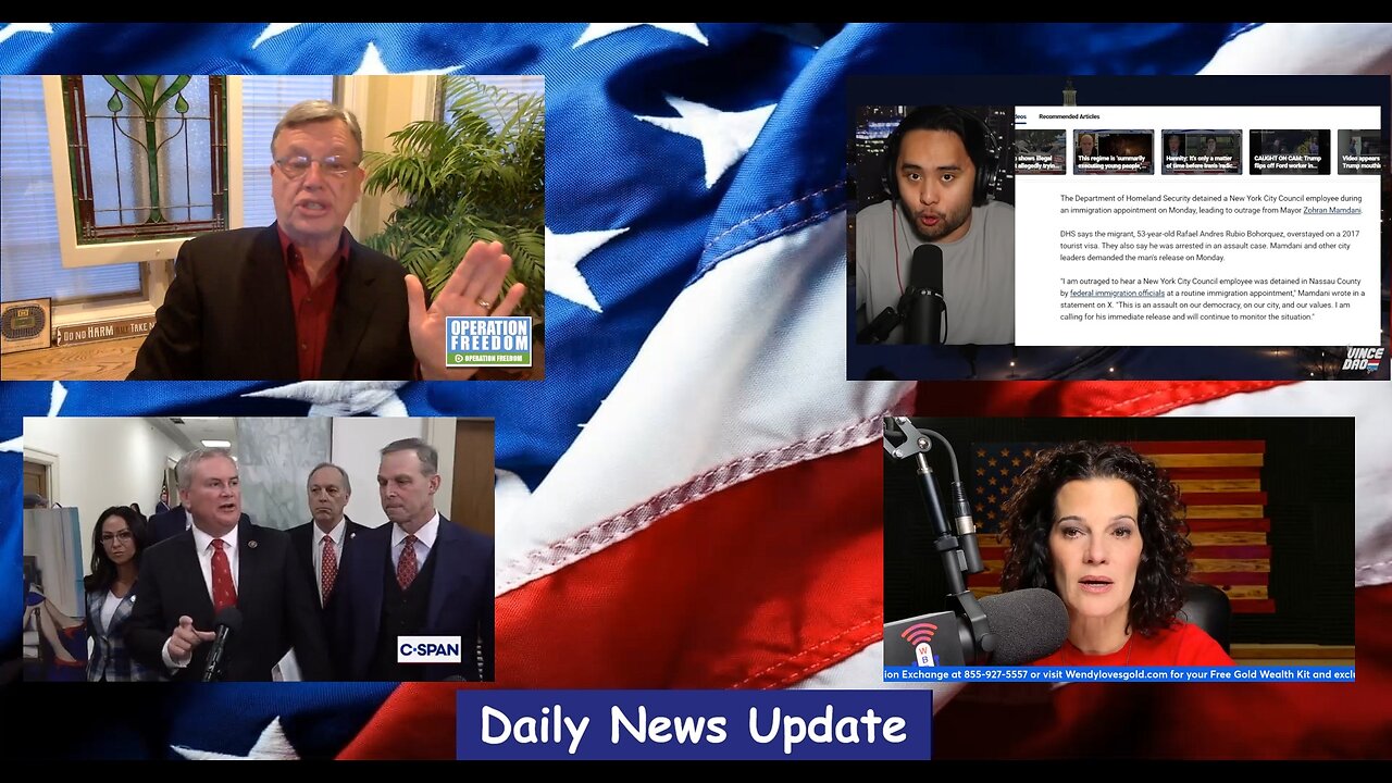 EP1807 | Operation Freedom: Enemies, Vince Dao: ICE Arrests, Question Everything: Bill Clinton, Wendy Bell