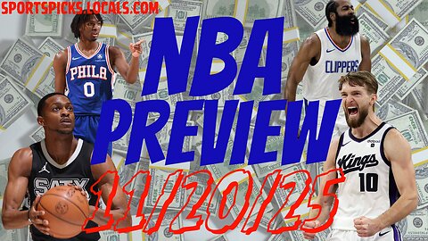 NBA Betting Preview - 11/20/25