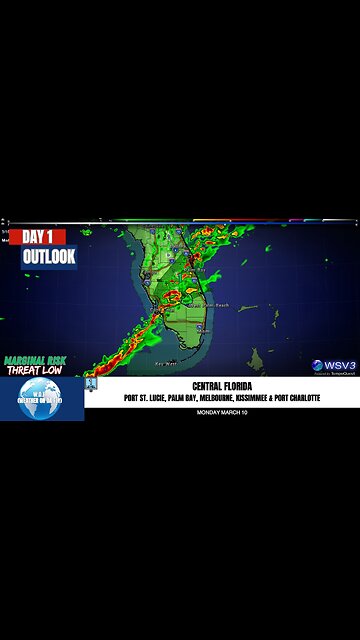 🌪️ Brief Tornado Possible in Central FL Today! 3/10/25 #shorts #weatherupdate #stormwatch