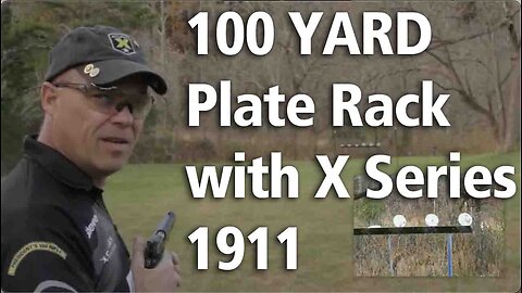 100 Yard Plate Rack Shot!