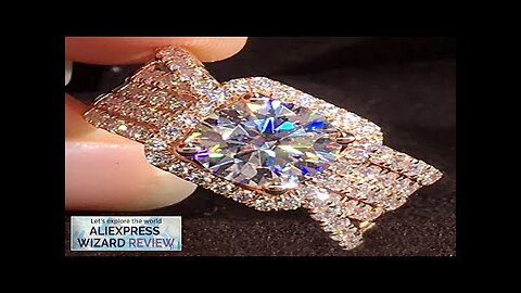 Custom Solid 18K Rose Gold Women Ring Moissanite Diamonds 3 5 Carat Review