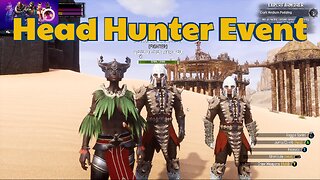 Conan Exiles Beginners guide farming the head hunter event for stuff to buy Busty boobs