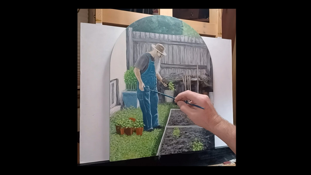 Painting Timelapse: "Springtime Planting" by Mark J. Allen