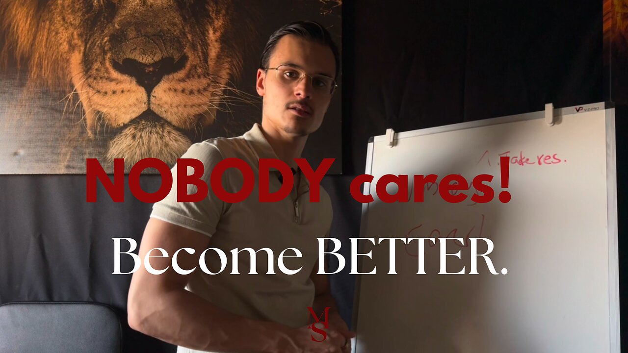 Nobody cares if you don’t make it..