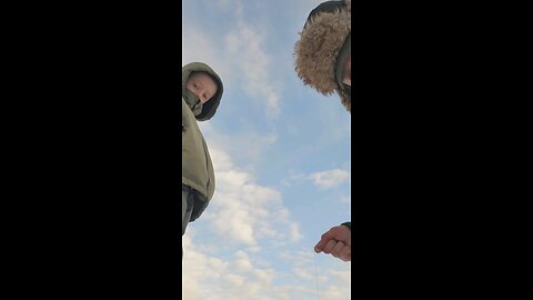 Giant Lake Trout Maine Ice Fishing