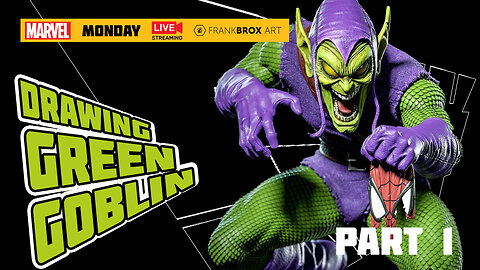 Drawing the AMAZING Green Goblin from Marvel
