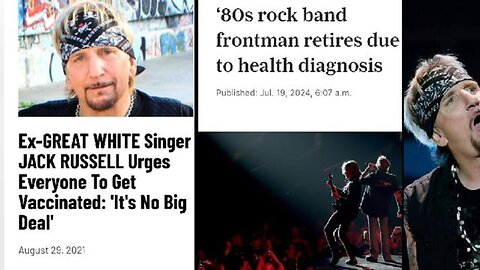 ROCK SINGER BITCHED ABOUT ANTIVAXXERS. NOW HE'S SIDELINED WITH VACCINE INJURIES!