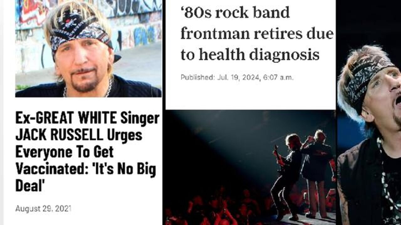 ROCK SINGER BITCHED ABOUT ANTIVAXXERS. NOW HE'S SIDELINED WITH VACCINE INJURIES!