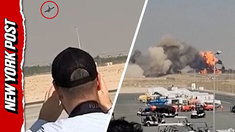 Watch moment Indian fighter jet plunges from sky during Dubai Air Show