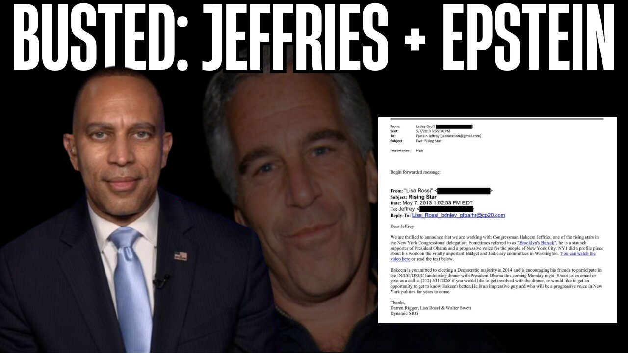 EXPOSED: Hakeem Jeffries–Epstein Money Scandal on House Floor!
