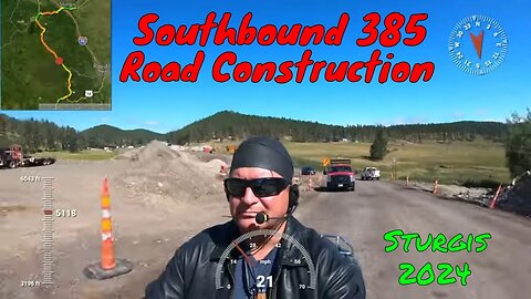 Southbound Highway 385 Road Construction Zone / Sturgis Motorcycle Rally