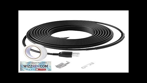 Self-Regulating Pipe Heating Cable 12FT 5W/FT Heat Tape for Pipes Roof Review