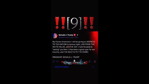 President Tromp has a major announcement tomorrow at the White House!