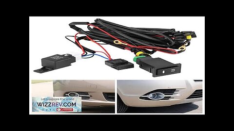 12V Universal Car LED Fog Light On/Off Switch Wiring Harness Fuse Relay Review