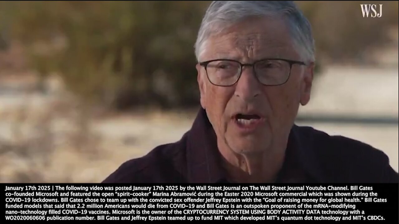 Bill Gates | "Have You Met w/ Trump Since the Election?" - WSJ + "I Had a Chance to Have a Long & Intriguing Dinner w/ Him...It Was Over 3 Hours..In the COVID Days He Accelerated the Vaccine Innovation."- Bill Gates (1/17/25)